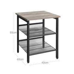 Discount SONGMICS 2 Tables d'appoint grège