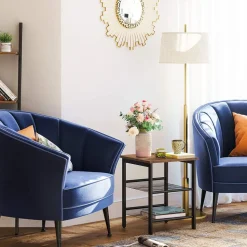 Clearance SONGMICS 2 Tables d'appoint industriel Marron Rustique