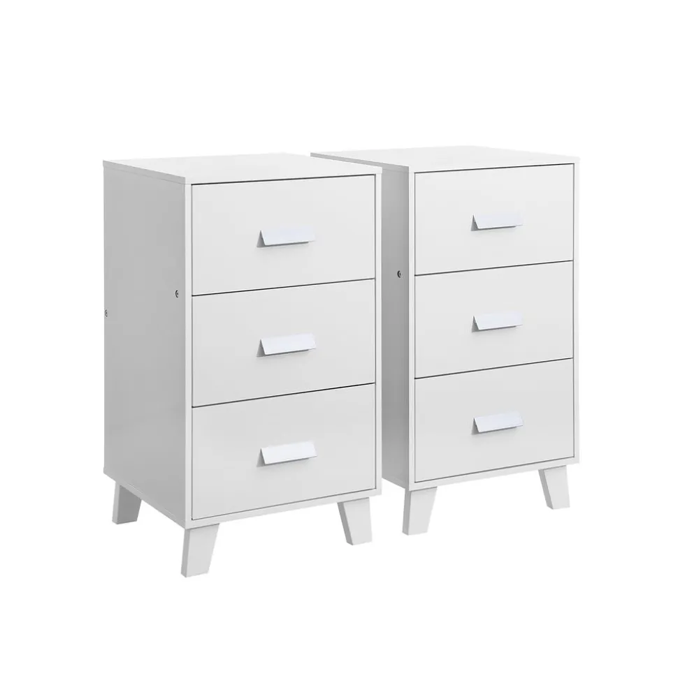 Store SONGMICS 2 Tables de chevet Blanc