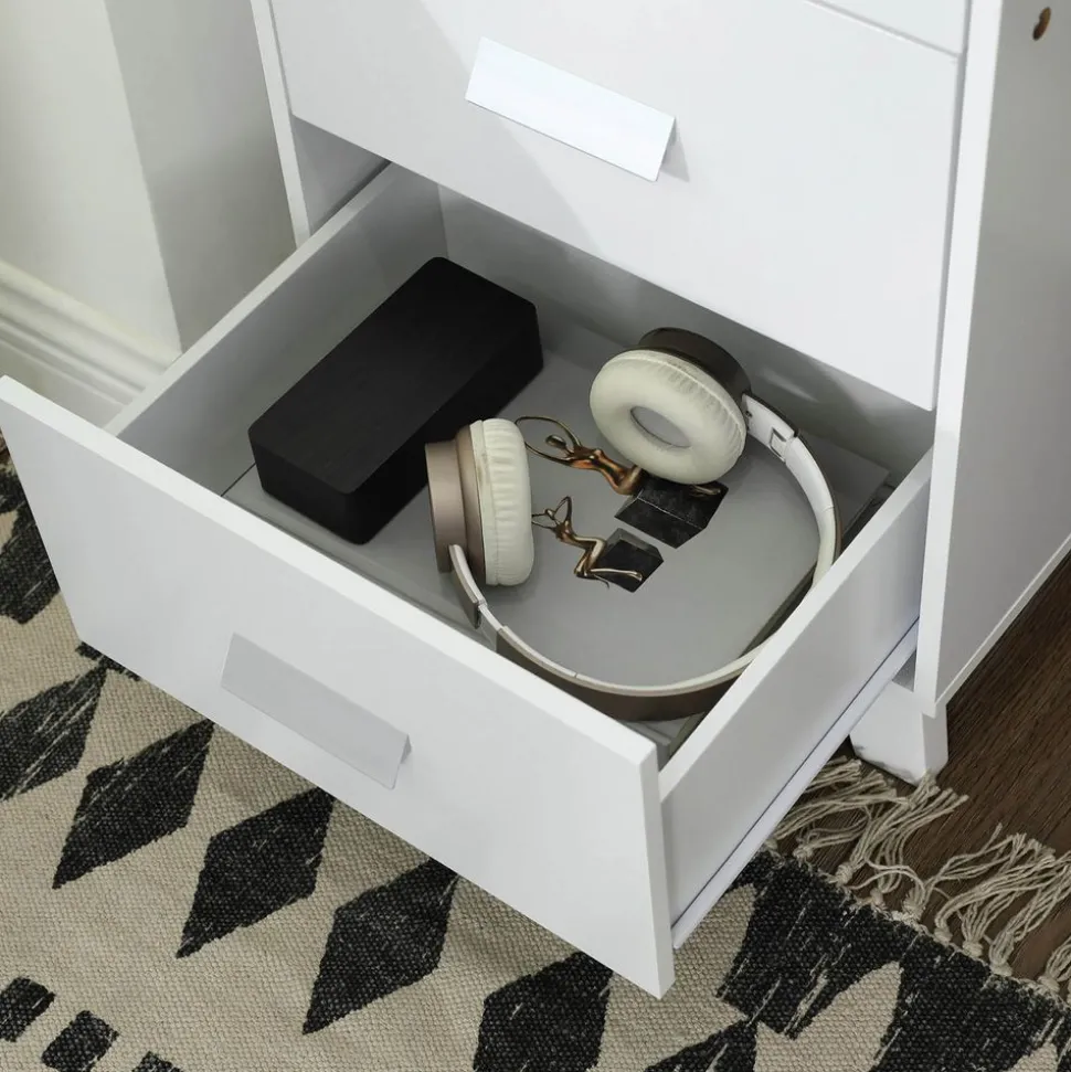 Store SONGMICS 2 Tables de chevet Blanc