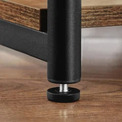 New SONGMICS 2 Tables industriel Marron Rustique + Noir