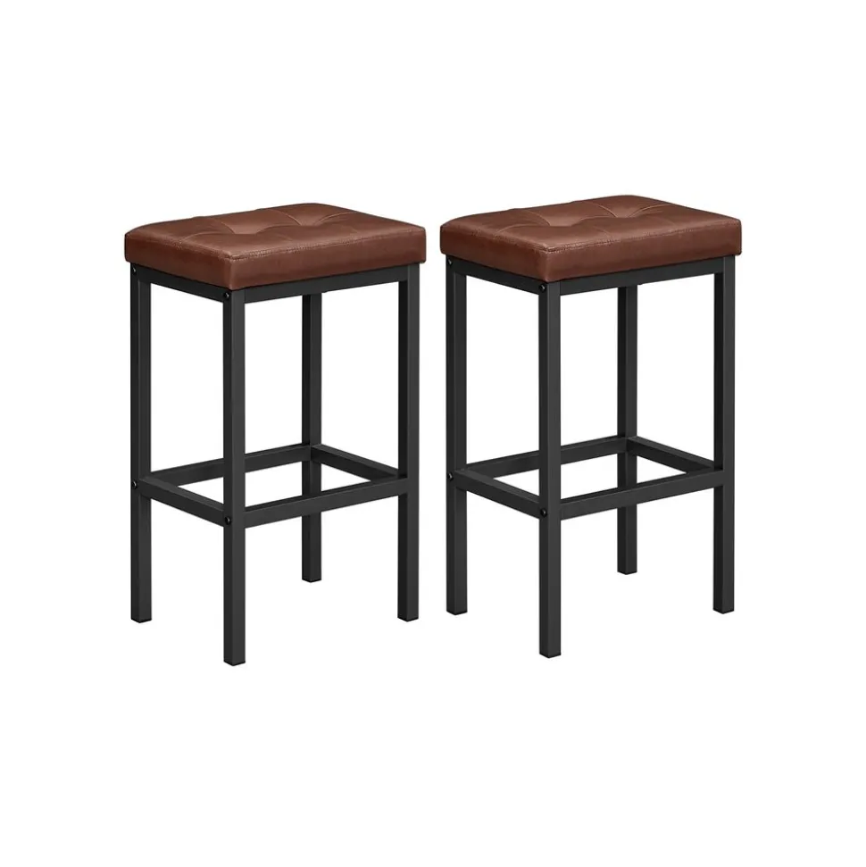 Best SONGMICS 2 Tabourets bar noir