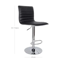 Hot SONGMICS 2 Tabourets de bar foncé Gris