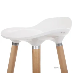 Cheap SONGMICS 2 Tabourets de bar striés noir Blanc