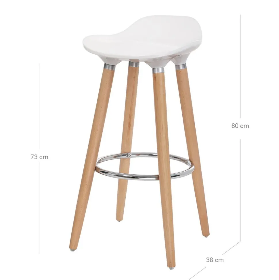 Cheap SONGMICS 2 Tabourets de bar striés noir Blanc