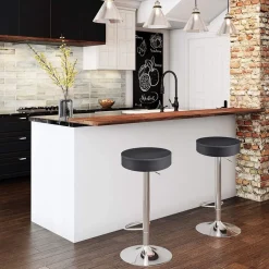 Cheap SONGMICS 2 Tabourets effet vieilli marron Marron Vintage