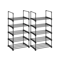 Sale SONGMICS 2 Étagère 5 niveaux noir