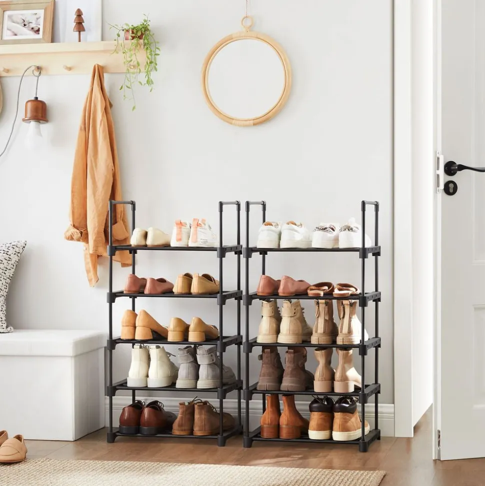 Sale SONGMICS 2 Étagère 5 niveaux noir