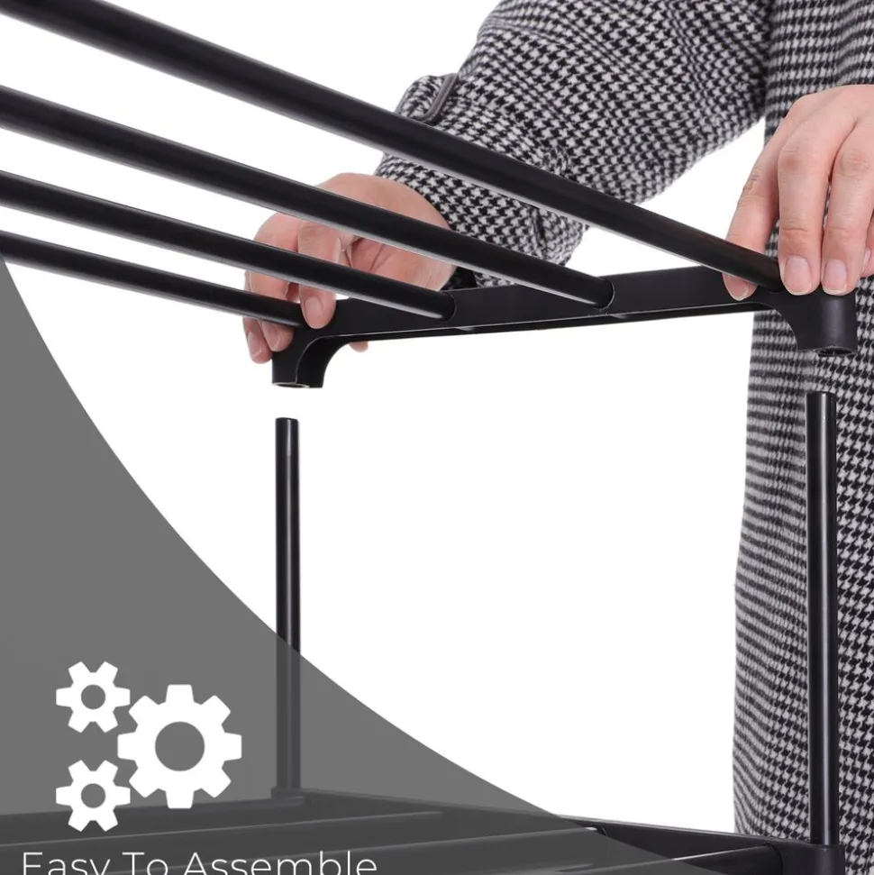 Sale SONGMICS 2 Étagère 5 niveaux noir