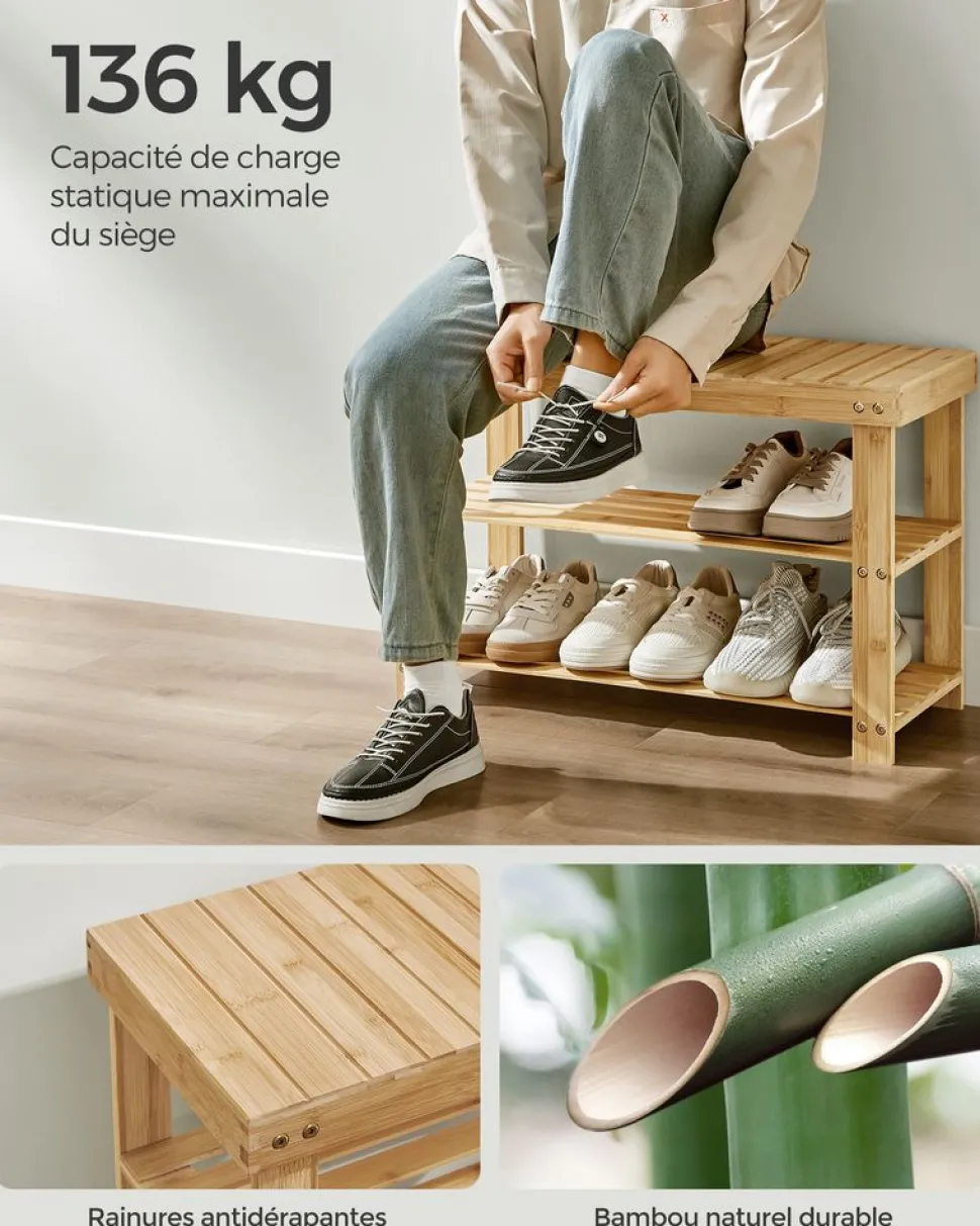 Online SONGMICS 2 Étagères à chaussures 4 niveaux Noir