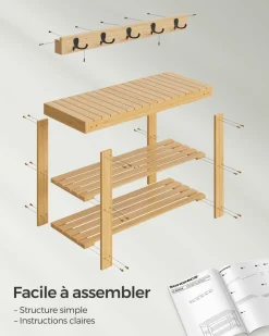 Online SONGMICS 2 Étagères à chaussures 4 niveaux Noir