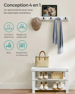 Online SONGMICS 2 Étagères à chaussures 4 niveaux Noir