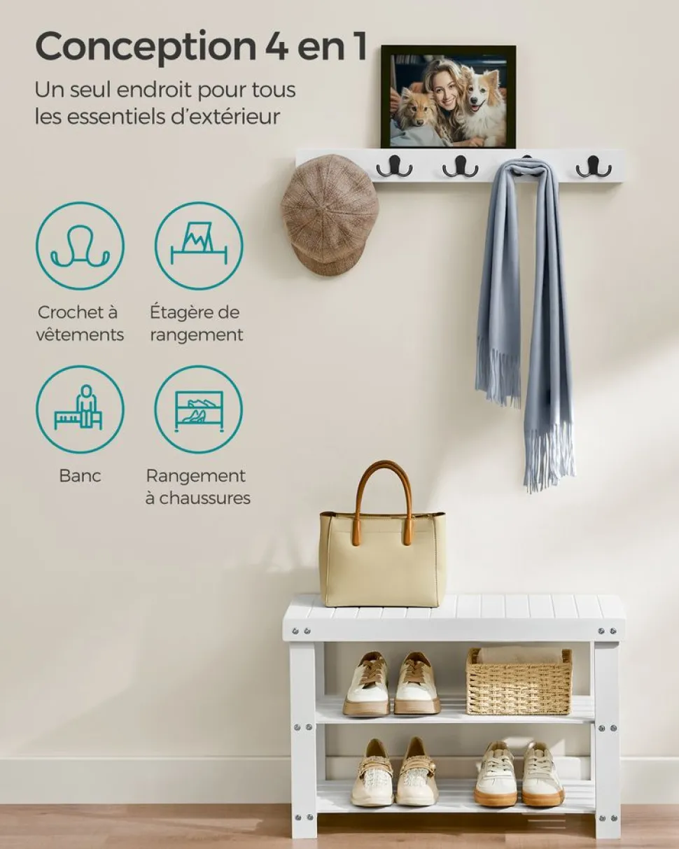 Online SONGMICS 2 Étagères à chaussures 4 niveaux Noir