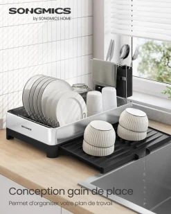 Best SONGMICS 2 Étagères à épices beige naturel