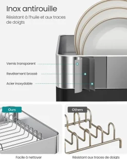 Best SONGMICS 2 Étagères à épices beige naturel