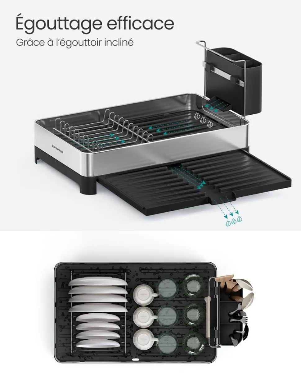 Best SONGMICS 2 Étagères à épices beige naturel