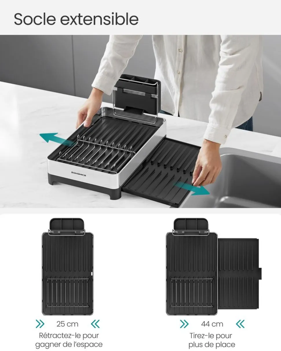 Best SONGMICS 2 Étagères à épices beige naturel