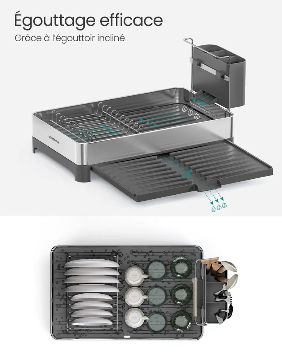 Best SONGMICS 2 Étagères à épices beige naturel