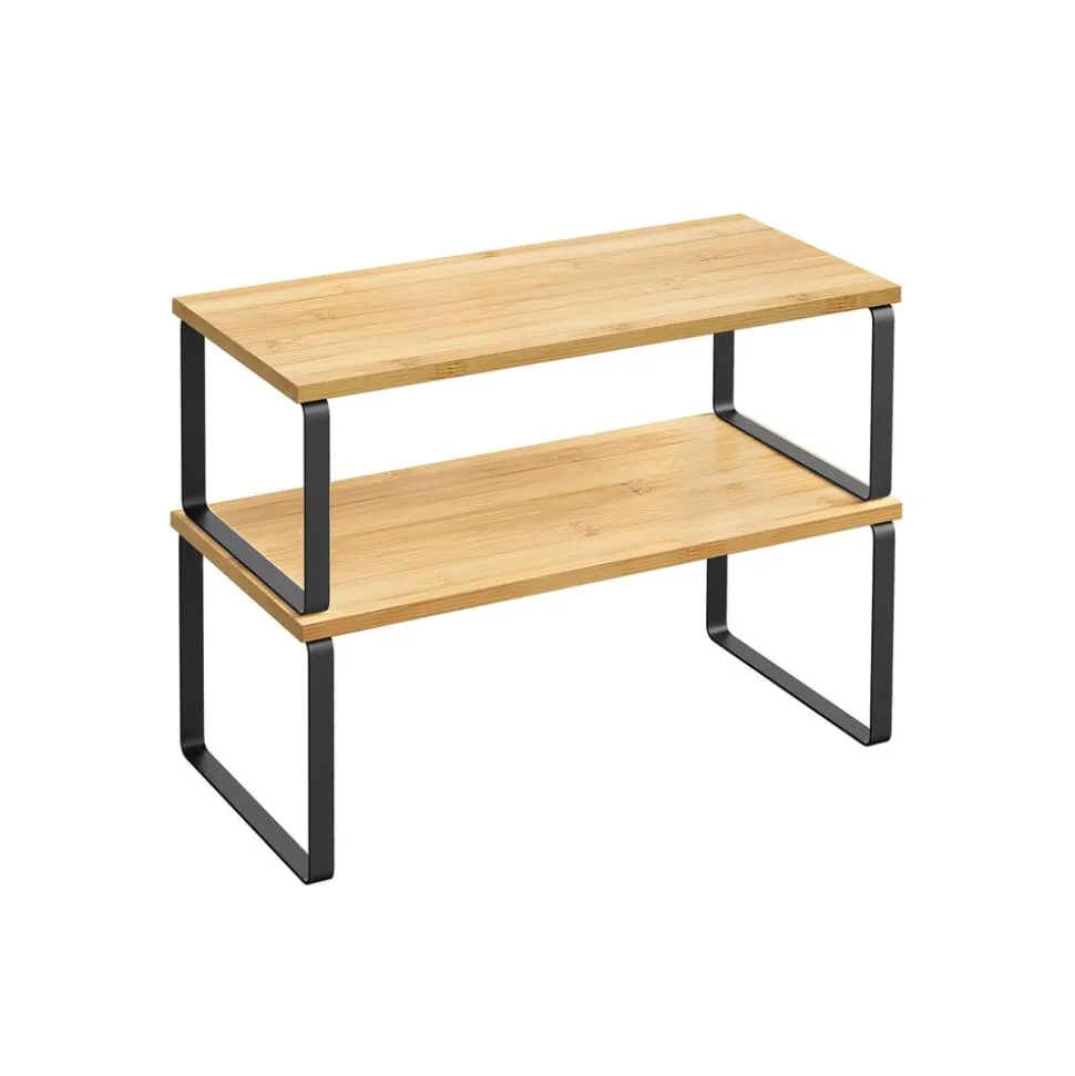 Hot SONGMICS 4 Étagères à épices empilable extensible noir d'encre