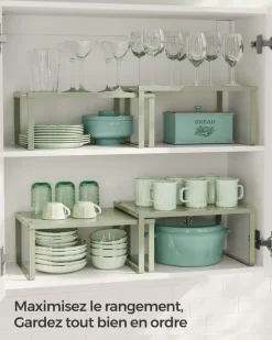 Flash Sale SONGMICS 2 étagères à épices en métal noir d'encre