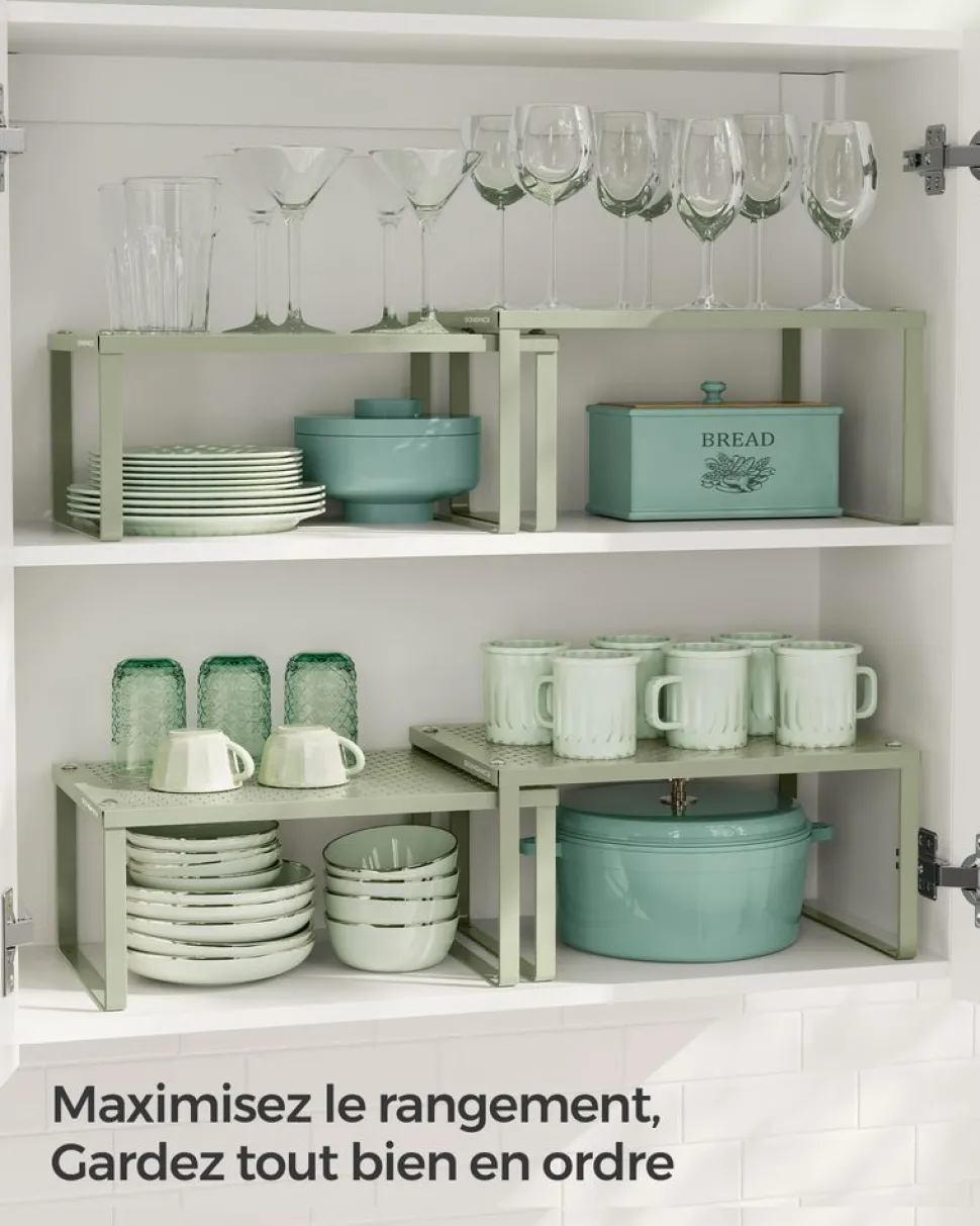 Flash Sale SONGMICS 2 étagères à épices en métal noir d'encre