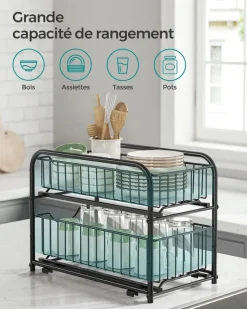 Best Sale SONGMICS 4 Étagères de cuisine