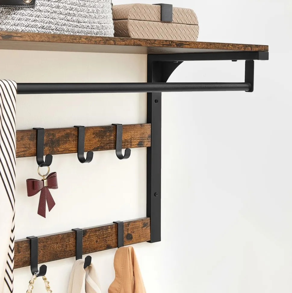 Cheap SONGMICS 4 Étagères de cuisine Noir + Naturel