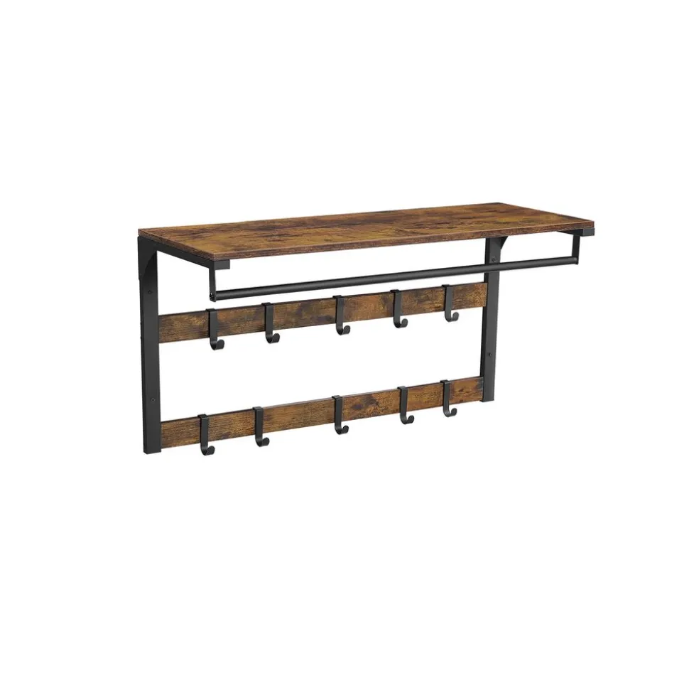 Cheap SONGMICS 4 Étagères de cuisine Noir + Naturel