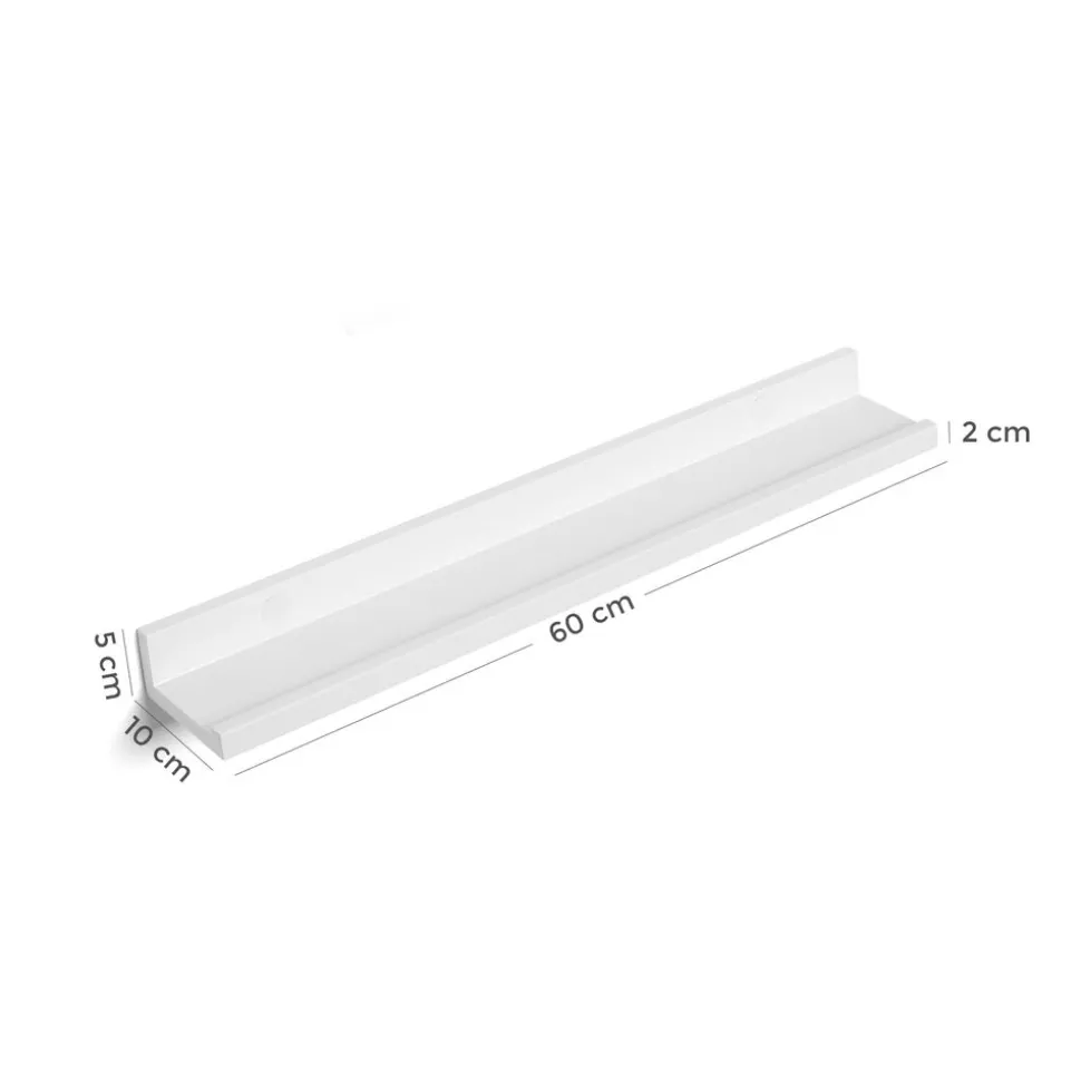 Flash Sale SONGMICS 3 Étagères murale suspendue longueur 80 cm Blanc