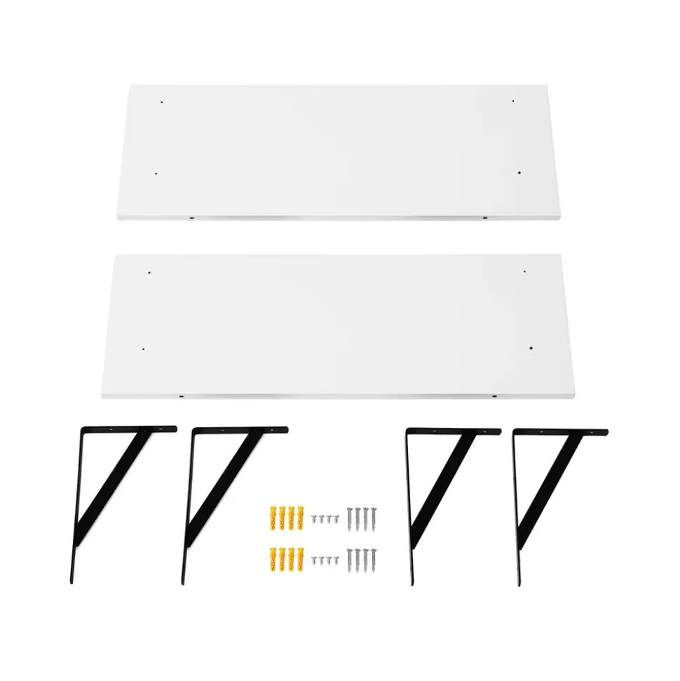 Best Sale SONGMICS 2 Étagères murales Blanc