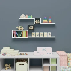 Store SONGMICS 3 Étagères murales blanc