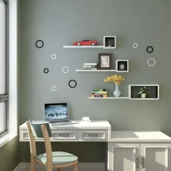 Store SONGMICS 3 Étagères murales blanc