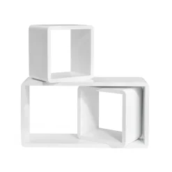 Sale SONGMICS 3 Étagères murales Blanc