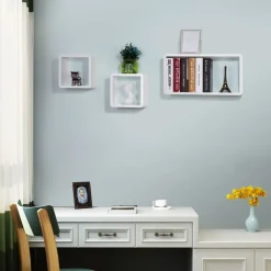 Sale SONGMICS 3 Étagères murales Blanc