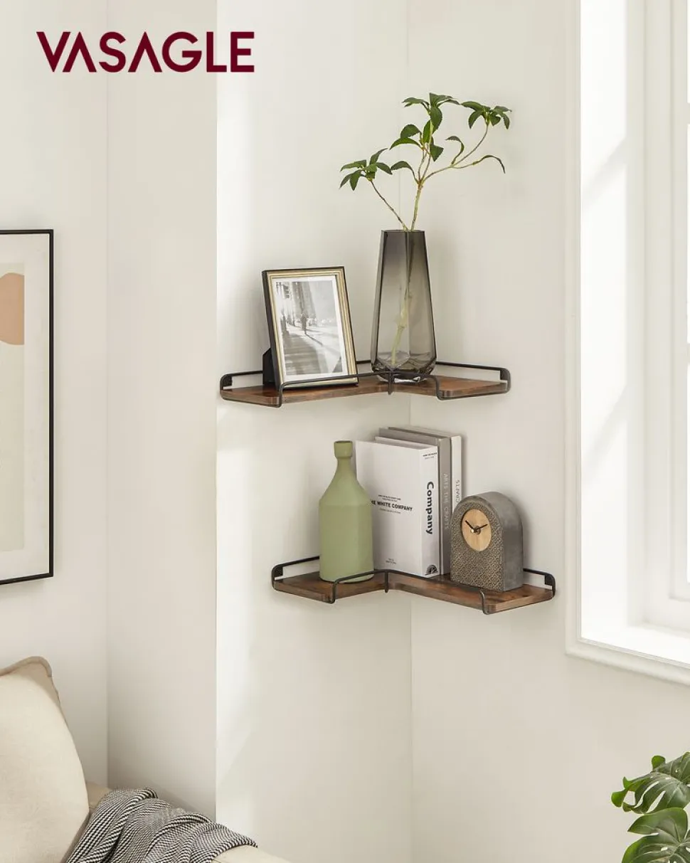 Sale SONGMICS 2 Étagères murales Blanc