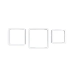 Cheap SONGMICS 3 Étagères murales cube arrondi