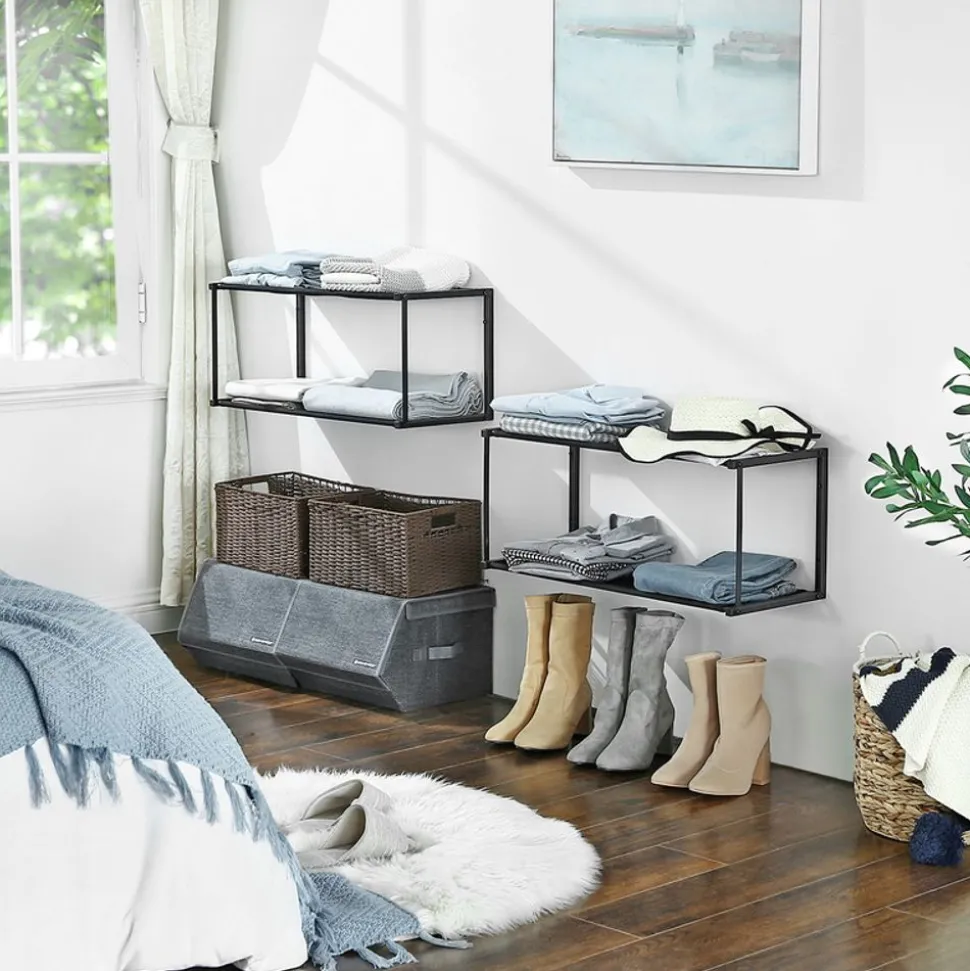 Flash Sale SONGMICS 3 Étagères murales cube pointu Blanc