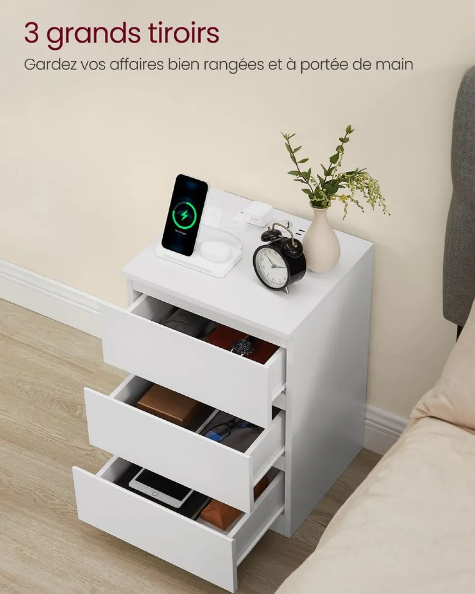 Store SONGMICS 3 Étagères murales en U noir