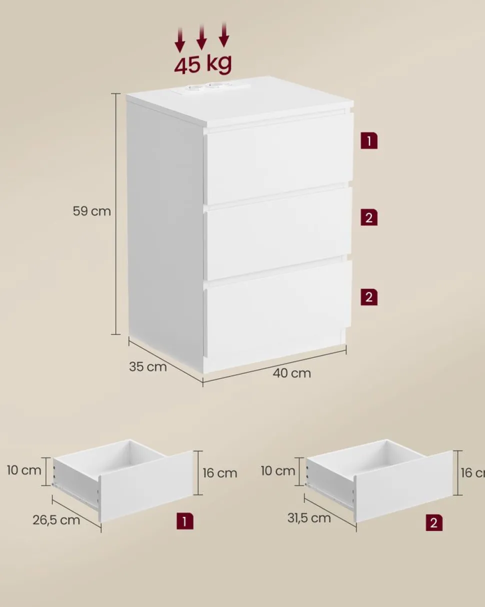 Store SONGMICS 3 Étagères murales en U noir