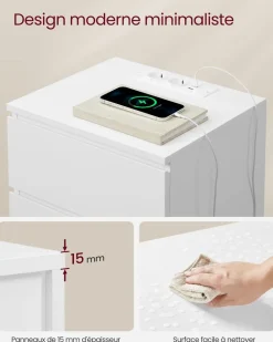 Store SONGMICS 3 Étagères murales en U noir