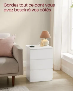 Store SONGMICS 3 Étagères murales en U noir