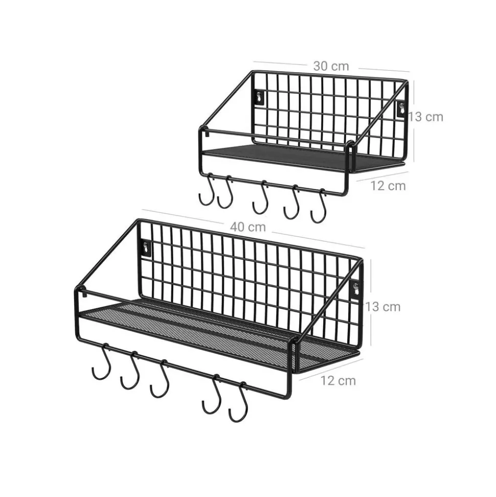 Online SONGMICS 2 Étagères murales grille Blanc