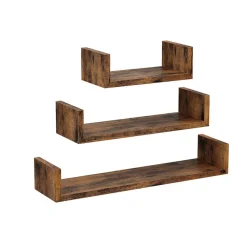 Flash Sale SONGMICS 3 Étagères murales industriel Marron Rustique