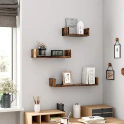 Flash Sale SONGMICS 3 Étagères murales industriel Marron Rustique