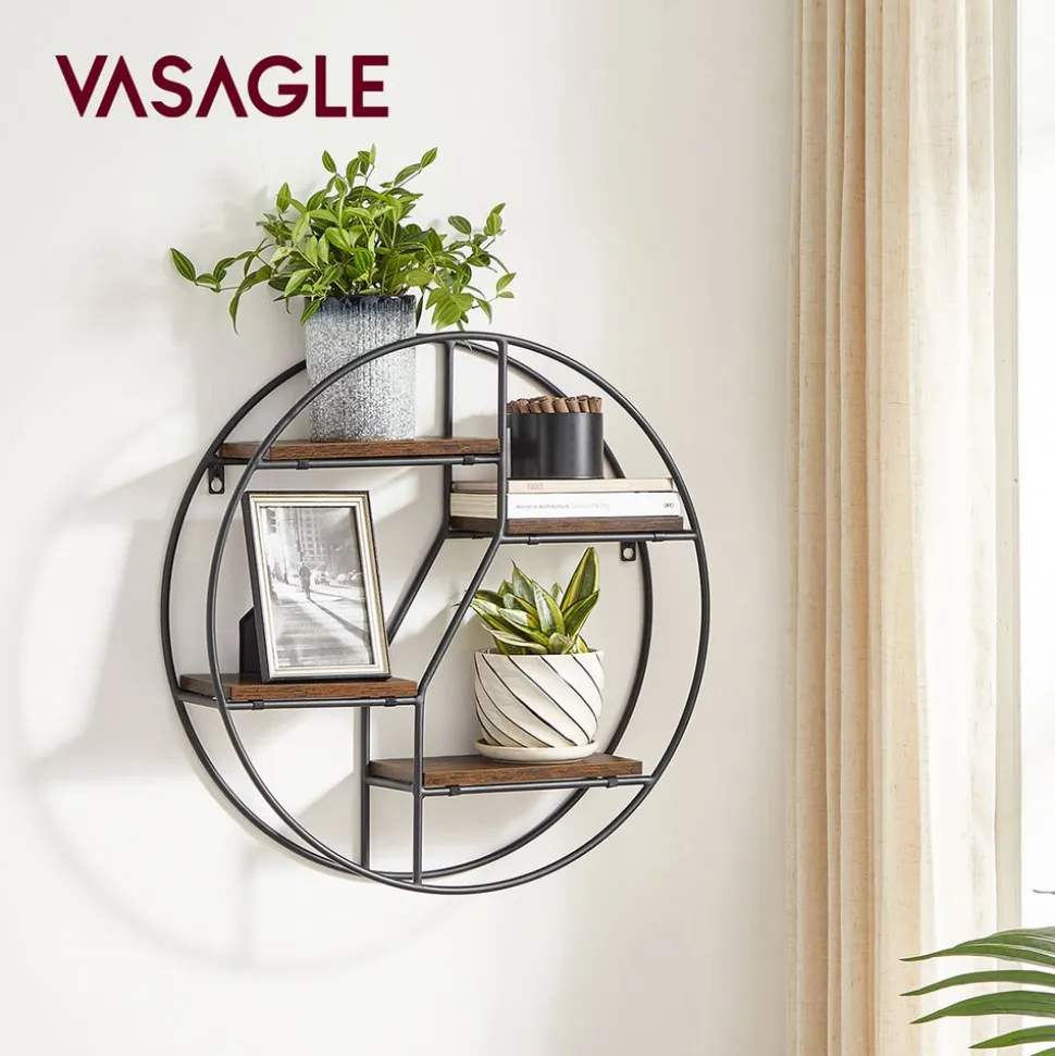 Hot SONGMICS 3 Étagères murales industriel Noir