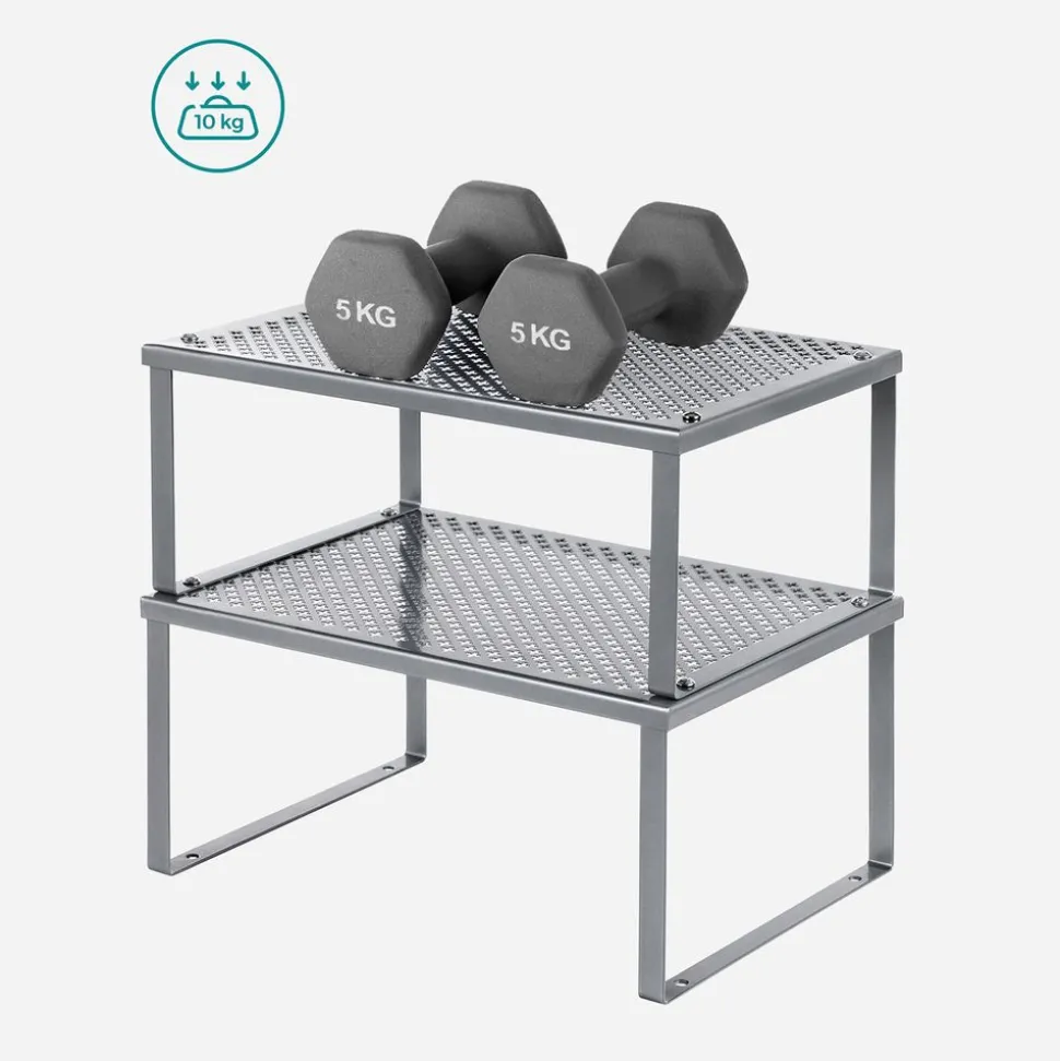 Shop SONGMICS 2 Étagères murales industriel Noir