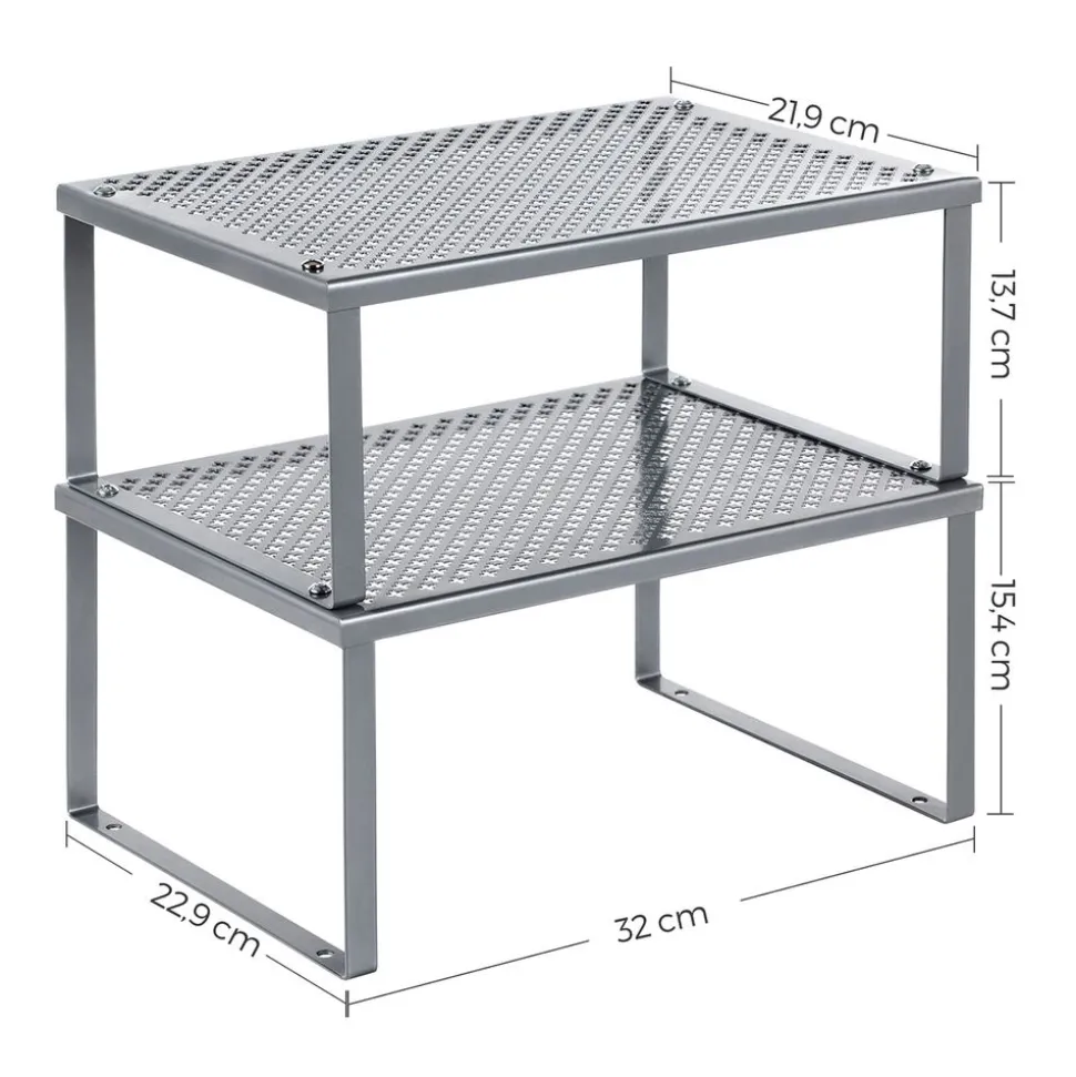 Shop SONGMICS 2 Étagères murales industriel Noir