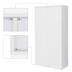 Fashion SONGMICS 3 Étagères murales Noir