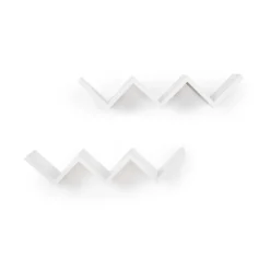 Store SONGMICS 2 Étagères murales zigzag Blanc