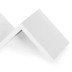 Store SONGMICS 2 Étagères murales zigzag Blanc